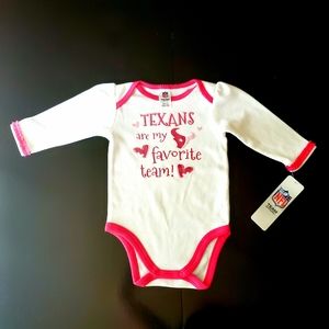 Houston Texas long sleeved onesie